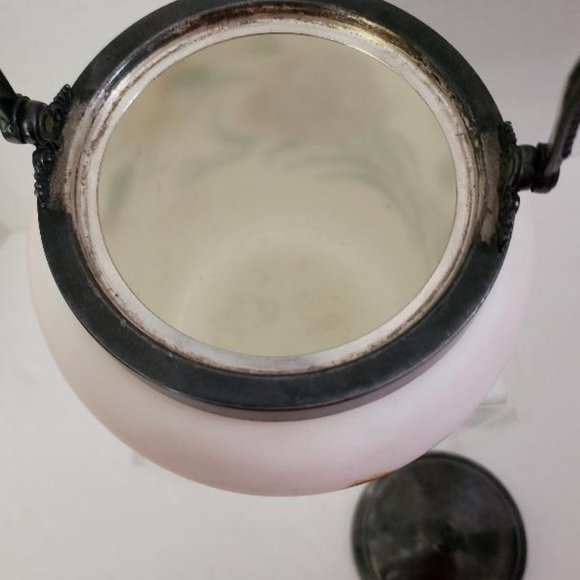 VTG BISCUIT Jar 3105 Van Bergh Silver Plate co. Rochester, N.Y. Quadrupe Plate - Picture 5 of 8